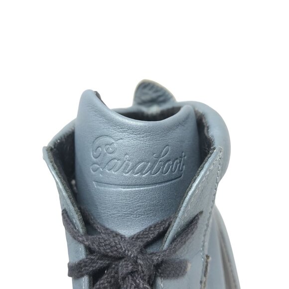 Vintage Paraboot Leather Lace-Up Ankle Boots US 7 Blue Rubber Sole Casual Shoes - Picture 8 of 10